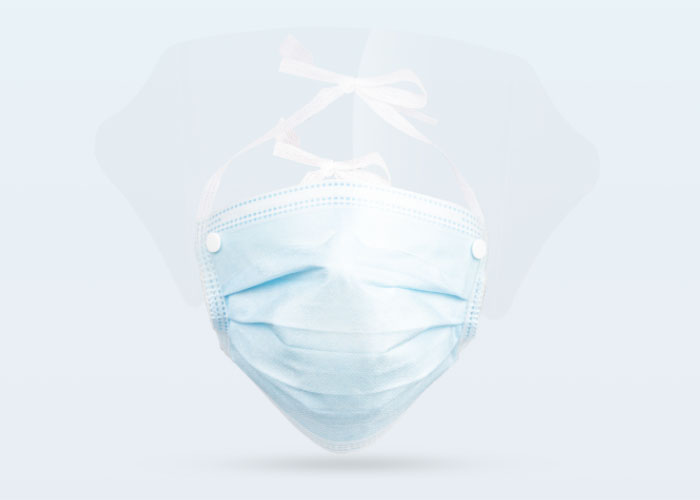 Tie-On Surgical Mask With Eye Shield KF-J P01（R）