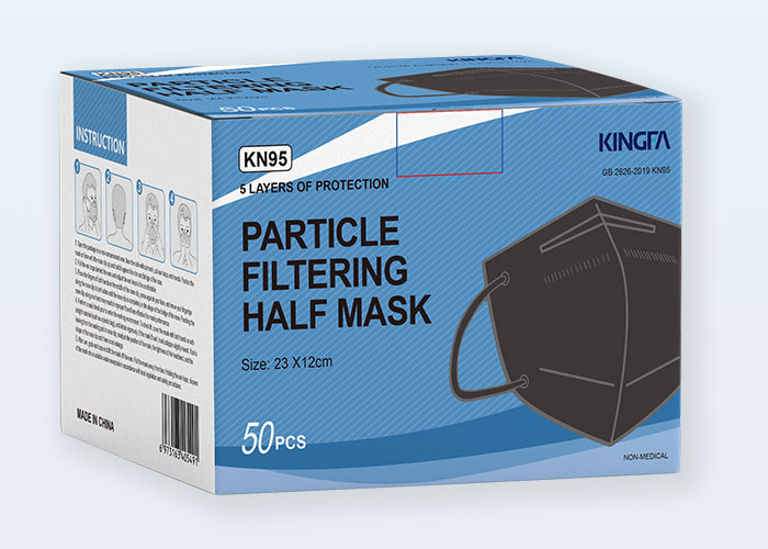 KN95 Black Particle Filtering Half Mask KF-A F06 (SC)
