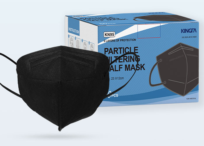 KN95 Black Particle Filtering Half Mask KF-A F06 (SC)