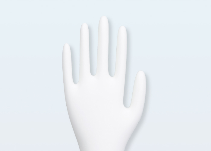 White Disposable Nitrile Gloves KG-1304