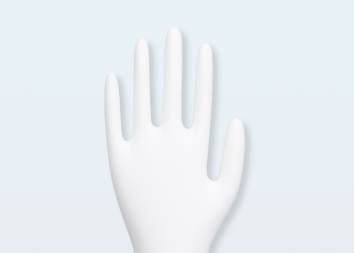 White Disposable Nitrile Gloves KG-1304