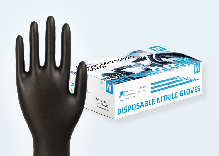 Black Disposable Nitrile Gloves KG1303