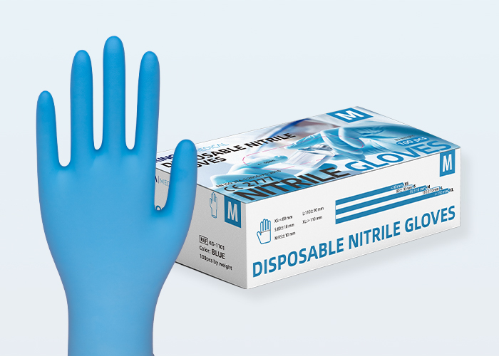 Blue Disposable Nitrile Gloves KG-1101