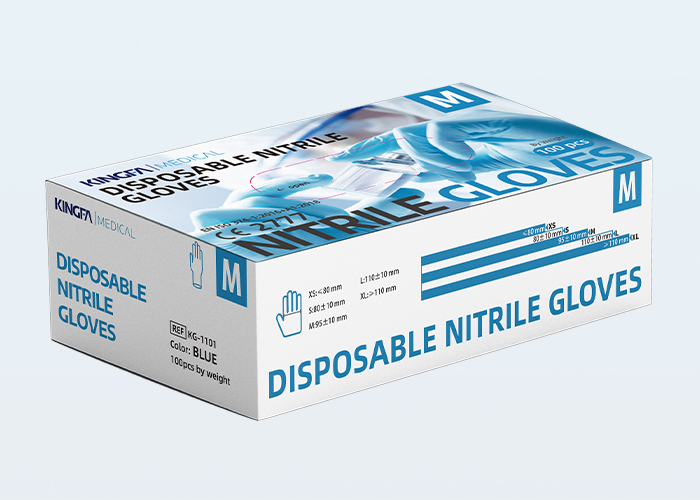 Blue Disposable Nitrile Gloves KG-1101