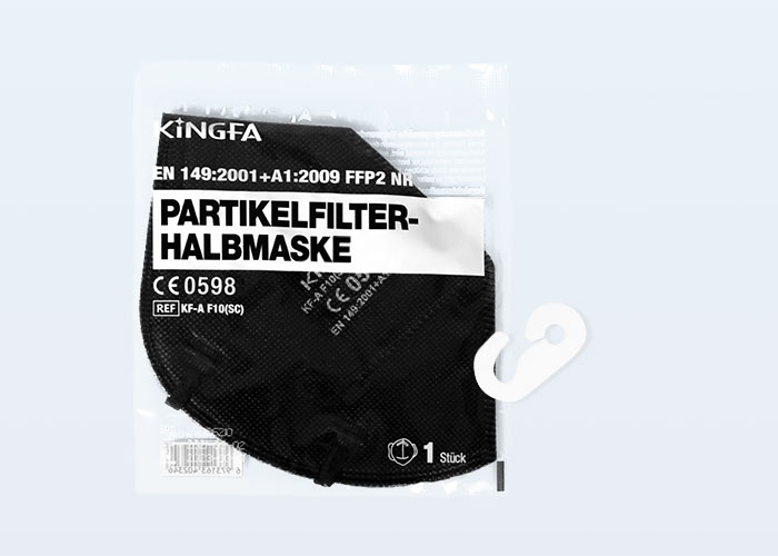 FFP2 NR Black Face Mask Individual Packaging KF-A F10(SC)(KF1)