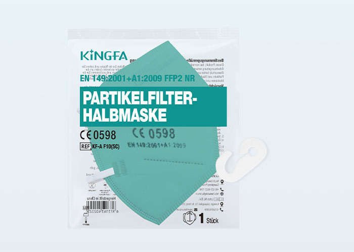 FFP2 NR Green Face Mask Individual Packaging KF-A F10(SC)(KF1)