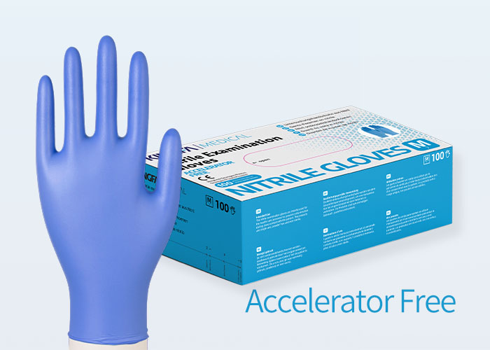 Accelerator Free Nitrile Examination Gloves KG-1101