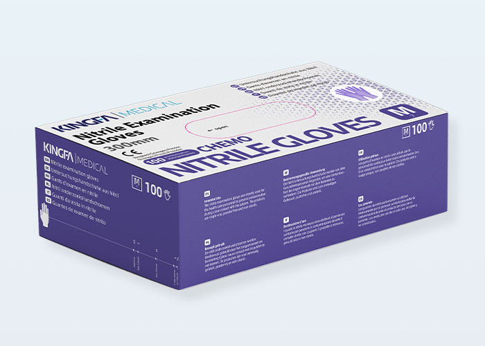 Chemo-resistant Extended Cuff Nitrile Gloves
