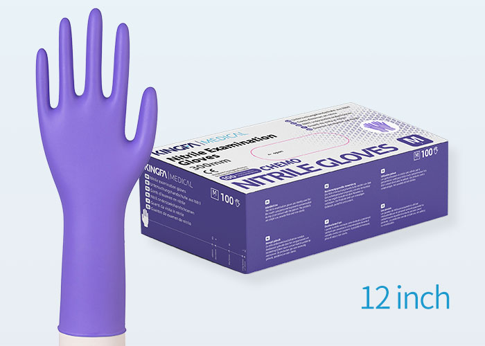 Chemotherapy-Resistant Extended Cuff Nitrile Gloves KG1802