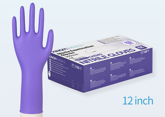 ChemotherapyResistant Extended Cuff Nitrile GlovesKINGFA MEDICAL