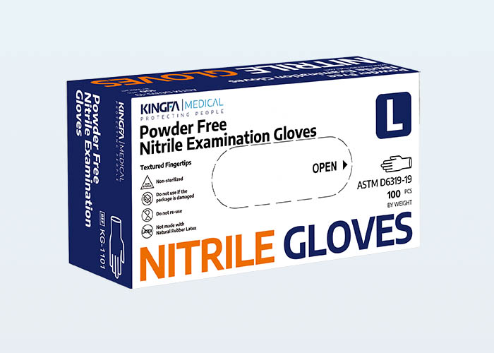 Nitrile Examination Gloves KG-1101 (FDA 510K)