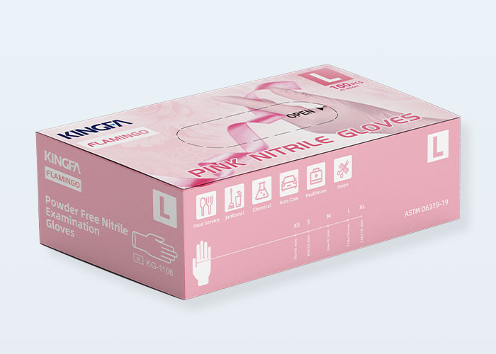 Pink Nitrile Gloves KG-1106