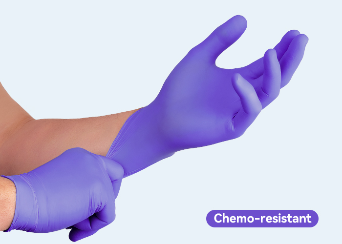 Chemo-resistant Nitrile Gloves